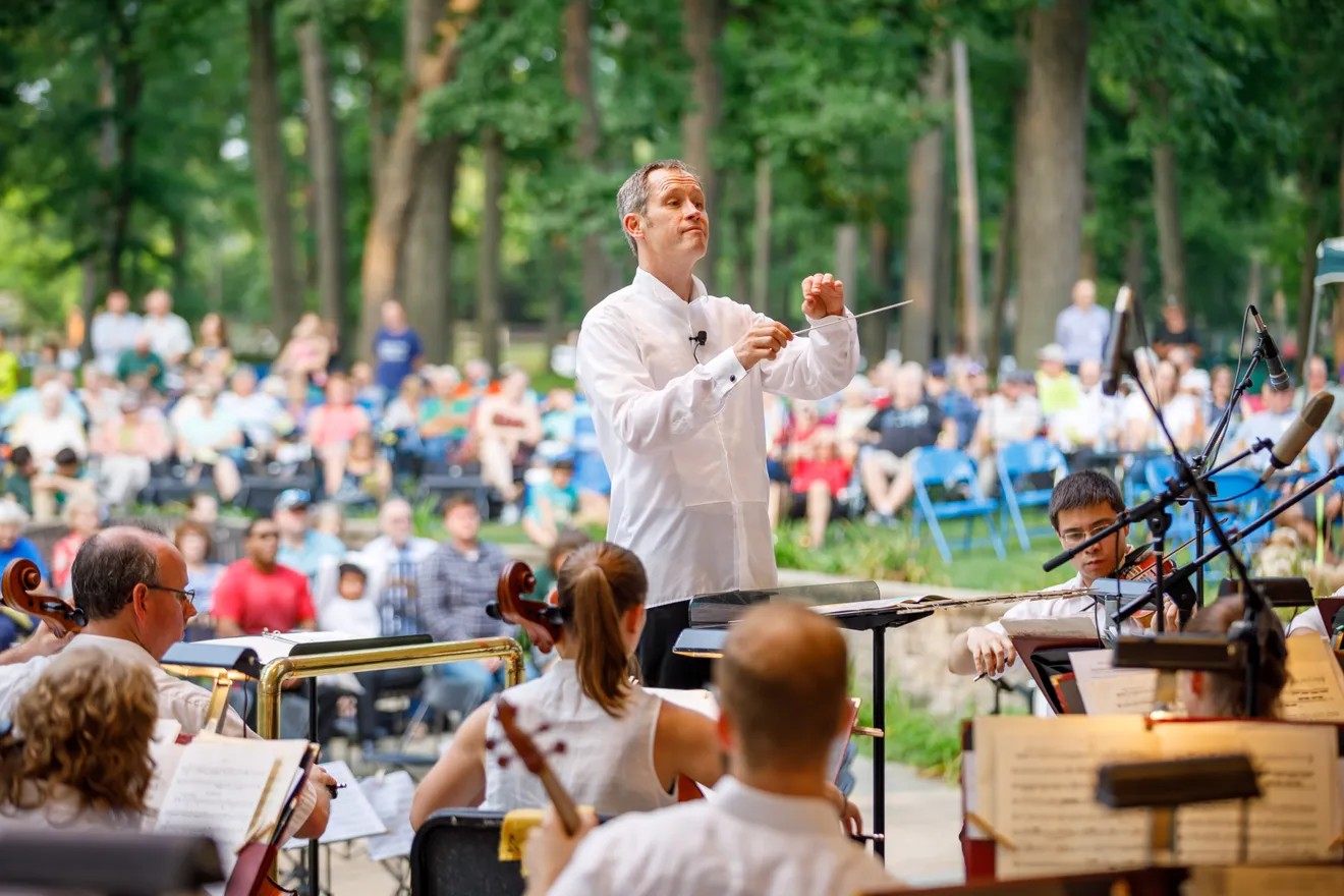 Potawatomi Pic 2 Youth Symphany preforming on stage at Potawatomi Park